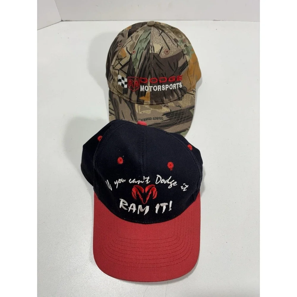 2 Cap dad Hat Dodge Ram Auto car truck